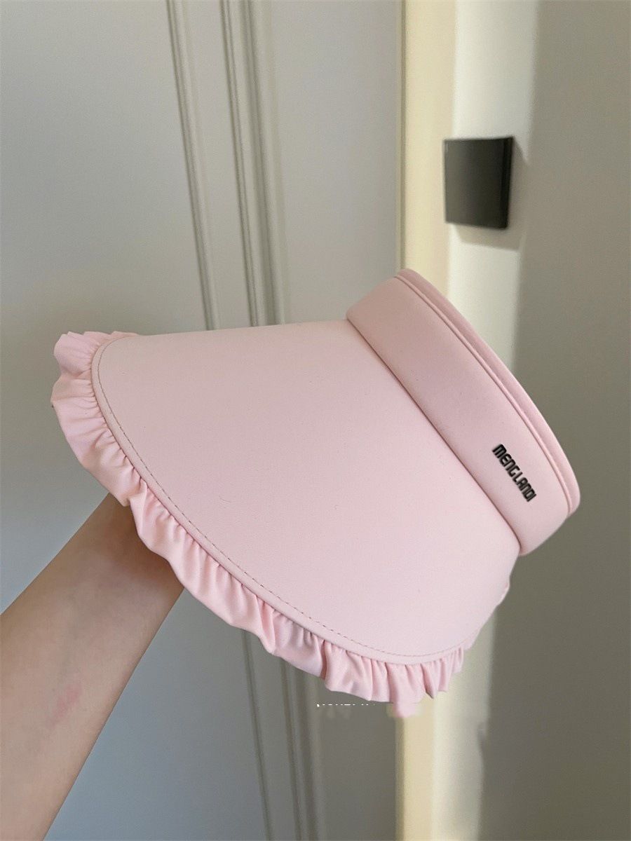 Sunscreen For Women 2025 New Summer Outdoor Ice Silk Large Eaves Breathable Hair Hoop Anti UV Sunshade Ceiling Hat_viptrois.com