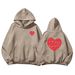 Cross-border Plus-size Raglan Sleeve Fleece Hoodie For Men Women, Autumn Winter European And American Trendy Y2K Hooded_viptrois.com