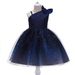 Children's Dress Gradient Mesh Puffy Princess Dress Star Sequins Oblique Shoulder Girls Festival Costume_viptrois.com