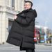 Men's Clothing Dad's Down Jacket, Grandpa's Same Style, Winter Knee Length Hooded Down Jacket, Extreme Cold, Thickened And Extra Large Size Coat_viptrois.com