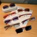Fashion Sunglasses European And American Men's And Women's Frameless Wood Grain Leg Sunglasses_viptrois.com