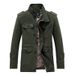 Men’s Oversized Cotton Work Jacket – Lightweight Longline Utility Coat For Casual & Streetwear_viptrois.com