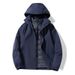 New Outdoor Couple Three-in-One Detachable Fully Heat-Sealed 90 White Duck Down Liner Ski Hiking Jacket_viptrois.com
