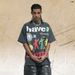 American Street Style Washed Vintage 300g Pure Cotton Men's Short Sleeve T-Shirt Summer New_viptrois.com