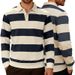 Men's Contrast-Trim Polo Shirt – Stretch Knit Business Casual Top With Color-Blocked Collar (XS-XXL, Quick-Dry Polyester, Slim Fit)_viptrois.com