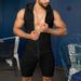 Man's clothing Men wear a sexy romper over a hoodie casual sports romper_viptrois.com