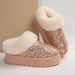SHLIANG Thick Bottom Warm Snow Boots Women Winter Thickened Warm Sequin Cotton Shoes Comfortable Outdoor Casual Fur Shoes X0056_viptrois.com