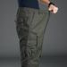 "Men's 100% Cotton Cargo Pants – High-Waisted Loose-Fit Work Pants With Multi-Pockets, Plus Sizes Available"_viptrois.com