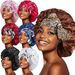 New Cross Border Satin Nightcap Hot Sale Wide Brim Long Tail Ribbon Print Large Round Hat One Piece Drop Shipping_viptrois.com