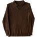 Summer Men's Clothing Retro Knit Lapel Striped Polo Shirt Solid Color Short Sleeve Fashion Light Luxury Popular Knitwear M - 3XL_viptrois.com