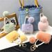 Bag Charm Light Luxury Small Mini Bag Shape Keychain Cute Plush Pearl Pendant Car Key Chain Ornaments Gift_viptrois.com