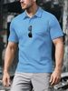 Men's Clothing European And American Men's Summer Lapel Polo Shirt Short Sleeve Breathable Skin Friendly Casual Sports Fashion Men's Short Sleeve_viptrois.com
