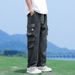 Men's Clothing Spring And Summer Overalls Trendy Brand Wide Leg Casual Trousers Spring Men's Straight Loose Trousers Men's_viptrois.com