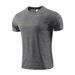 Men's short sleeved sports T shirts quick drying clothes summer casual tops personality European and American running clothes fitness clothes_viptrois.com