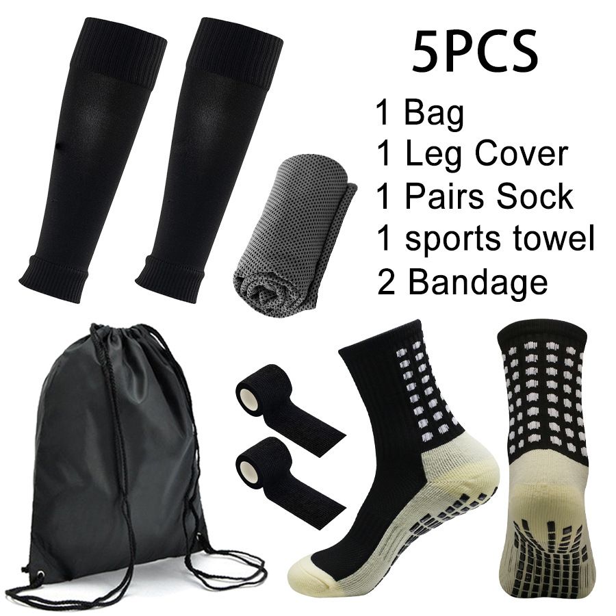 Sports Equipment Football Socks Non Slip Sports Socks Cold Towel Socks Knee Pads Bandages Outdoor Sports Backpack_viptrois.com