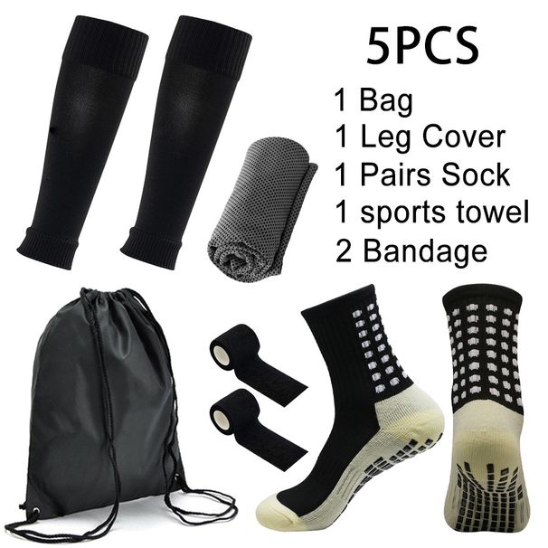 Sports Equipment Football Socks Non Slip Sports Socks Cold Towel Socks Knee Pads Bandages Outdoor Sports Backpack_viptrois.com