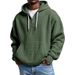 Monochrome Man- 2025 New And Other Cross-Border Hot-Selling Sweatshirt 3D Printed Men's Hooded Zipper Waffle_viptrois.com