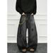 Vintage Distressed Denim Jeans – Oversized Relaxed Fit With Raw Hem & Ripped Details (S-3XL, Unisex Streetwear)_viptrois.com