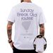 European And American Trendy Brand Sunday Letter Printing T-shirt, Men's Outdoor Running Loose Round Neck Sports Short-sleeved T-shirt_viptrois.com