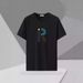 Men's Clothing Catties Cross Border Men's Large Size Short Sleeved T Shirt Black Fashion Trendy Printed Round Neck Top_viptrois.com