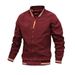 Men's Lightweight Casual Jacket - Windproof Polyester Zipper Coat For Spring & Autumn (Multiple Colors & Sizes)_viptrois.com