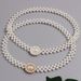 French retro pearl belt women's dress sweater accessories girdle versatile white elegant waist elastic chain_viptrois.com