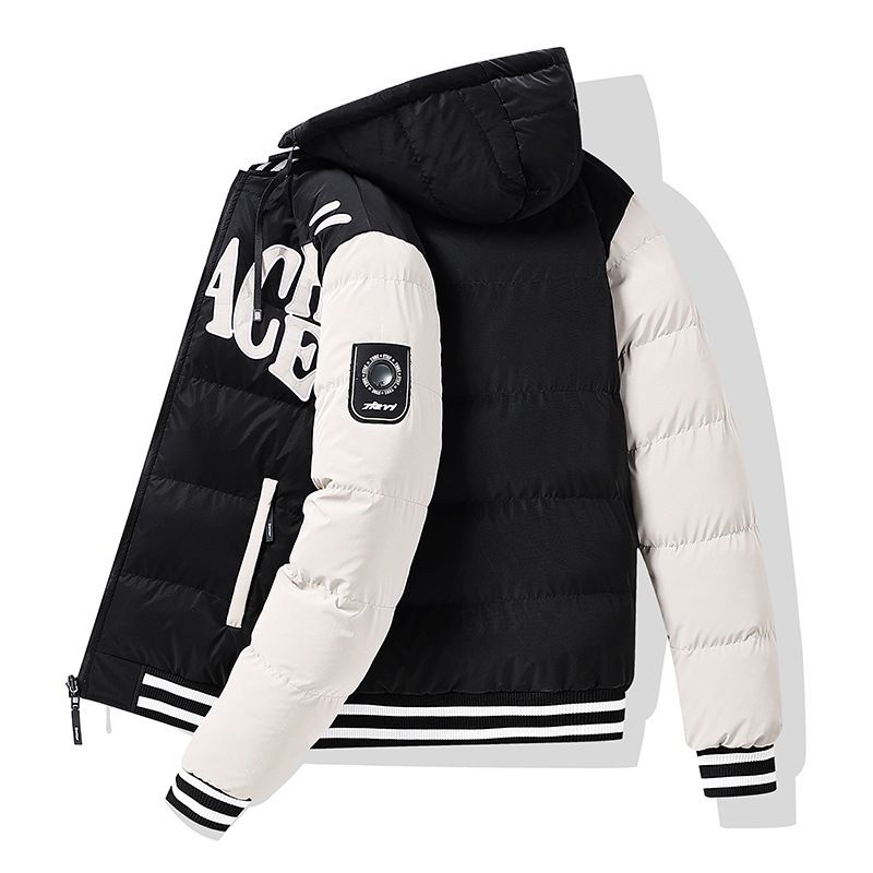 2025 New Contrasting Color Youth European And American Splicing Design Trend Double-sided Coat Men's Clothing_viptrois.com