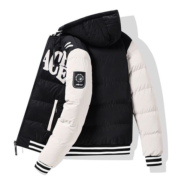 2025 New Contrasting Color Youth European And American Splicing Design Trend Double-sided Coat Men's Clothing_viptrois.com