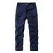 Men's Classic Work Pants – Relaxed Straight Fit With Stretch, Durable & Versatile For Casual Style_viptrois.com