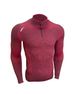 Men's Seamless Performance Long Sleeve T-Shirt – Stretchable, Breathable & Moisture-Wicking Workout Top For Gym, Running & Fall Training_viptrois.com