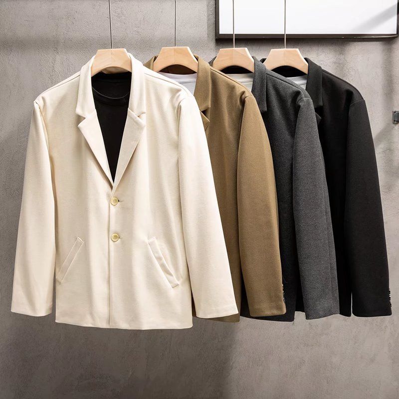 Men's Clothing Woolen Coat Men Autumn And Winter Fashion Leisure Temperament Solid Color Trendy Medium And Long Woolen Coat_viptrois.com