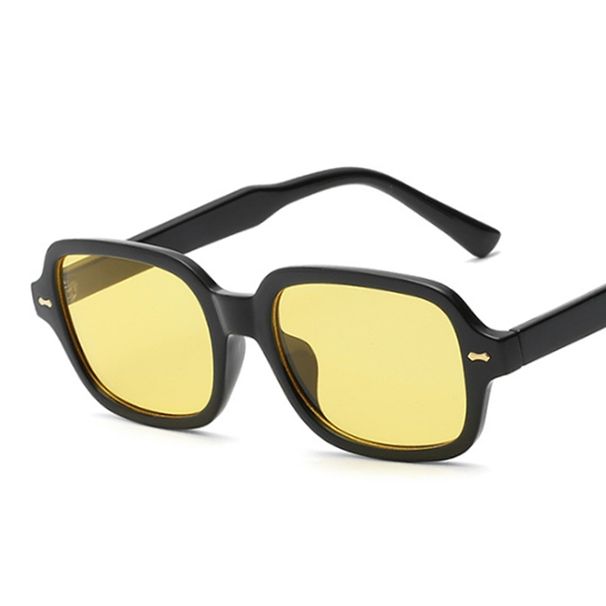 2025 Vintage Quadratische Sonnenbrille Frau Mode Retro Sonnenbrille Weibliche Gelbe Spiegel Brillen Marke Designer Gradienten Oculos De Sol_viptrois.com