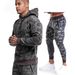 Men's Casual Sports Suit Winter Muscle Training Fitness Outdoor Running Camouflage Two-piece Suit Men's_viptrois.com