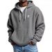 Men's Clothing European And American Trendy Waffle Hoodie With Letter B Print, Loose Fitting Casual Menswear_viptrois.com