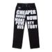 Men's Clothing New Style Letter Print Retro Casual Pants Loose Basic Jeans Couple Fashion Simple Straight Pants_viptrois.com
