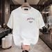 2025 New High-end Swallowtail Print Round Neck T-shirt In Summer, Loose Graffiti Casual Short Sleeved Base Shirt For Men_viptrois.com