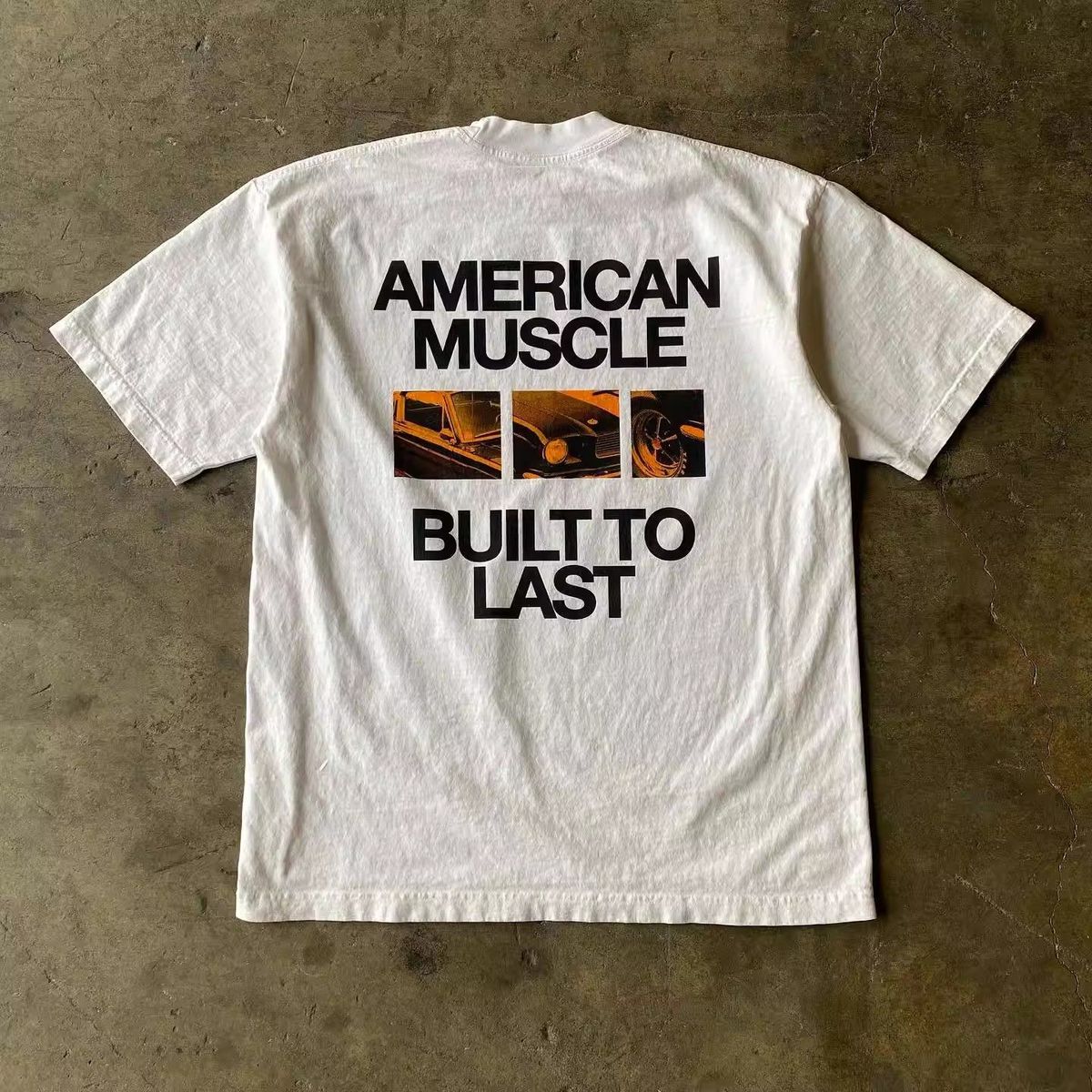 Summer Ins Trendy Brand Printing Casual Short-sleeved T-shirt Loose Couple Top Versatile_viptrois.com