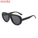 Retro Large Frame Round Face Slim Frog Mirror Trendy Single Beam Sunglasses Men's Cross Border Sunglasses Women's T1313_viptrois.com