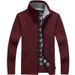 2025 Autumn And Winter Sweater Cardigan Men's Thickened Warm Young Middle-aged Loose Large Size Stand-up Neck Zipper Knitted Sweater_viptrois.com