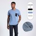 Men's Clothing Elastic Round Neck Quick Drying Breathable Training Short Sleeved Sports Fitness Leisure Outdoor T Shirt Tops_viptrois.com