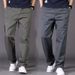 Men's Clothing Casual Loose Straight Pants Multi Pocket Large Size Thin Spring And Summer Solid Color Overalls_viptrois.com