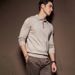 Men's Clothing Men's Slim Fit Knit Sweater - Lightweight Wool Blend Crewneck Pullover For Spring & Autumn | Business Casual Long Sleeve Top_viptrois.com