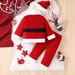 Children's Christmas autumn and winter thick long sleeve trousers Santa Claus dress up three piece children's clothing ins_viptrois.com