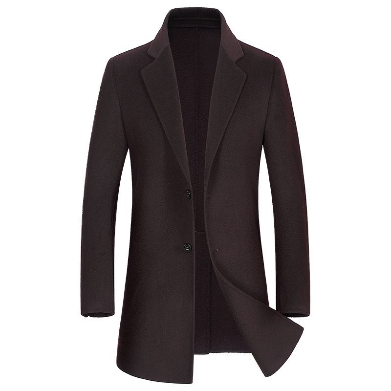 Men's Clothing Men's 100% wool double faced wool coat for autumn and winter, mid length men's cashmere coat, special price_viptrois.com