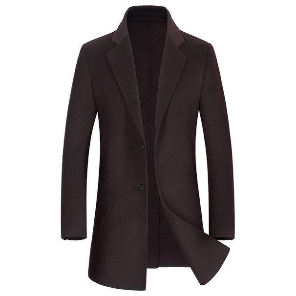 Men's Clothing Men's 100% wool double faced wool coat for autumn and winter, mid length men's cashmere coat, special price_viptrois.com