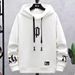 New Pullover Hooded Sweater Thickened And Velvet Men's Clothing Autumn And Winter Trend Slim Fit_viptrois.com