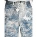 Retro 3D Printed Keychain Jeans Men's Baggy Wide-Leg Denim Pants with Digital Kangaroo Print Distressed Detailing_viptrois.com