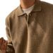 1 Autumn Polo Collar Solid Color Men Versatile Casual Korean Loose Pullover Knitted Hong Kong Style Outfit Sweater_viptrois.com