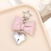Bag Charm Hot Selling New Leather Bow Heart Pendant Luggage Keychain Pendant Creative All Match Small Jewelry Pendant Chain_viptrois.com