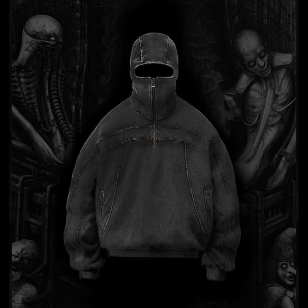 Y2K Vintage Washed Zip-Up Hoodie Streetwear Oversized Pullover For Men & Women_viptrois.com